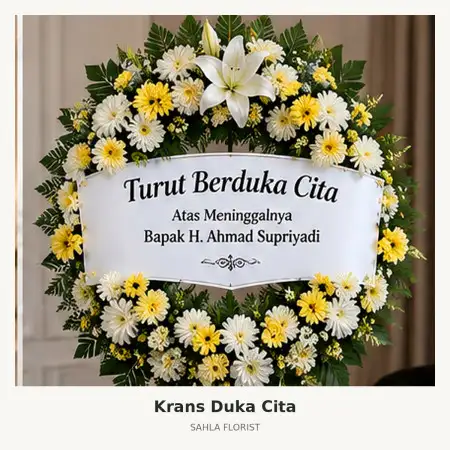 Krans Bunga Duka Sepinggan